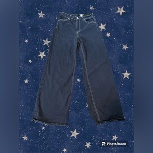 H&M high waisted navy jeens